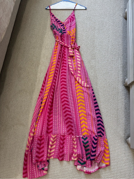 Cupshe Dresses & Skirts - Pink V-Neck Belted Maxi Dress